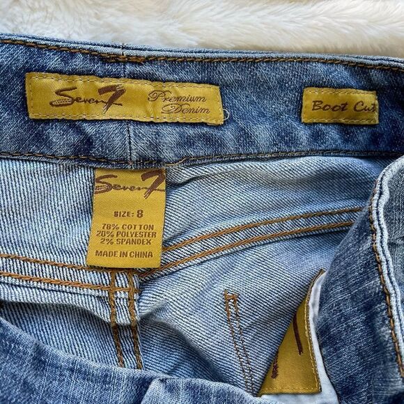 Seven7 Low Rise Bootcut Denim Jean - Women’s 8 - Picture 7 of 9